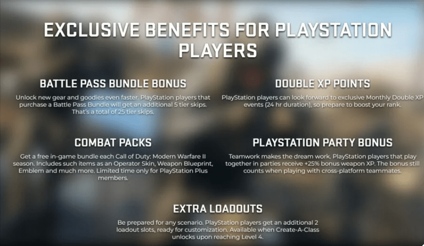 Os ‘benefícios’ exclusivos de Modern Warfare 2 do PlayStation incluem carregamentos extras e muito&nbsp;mais