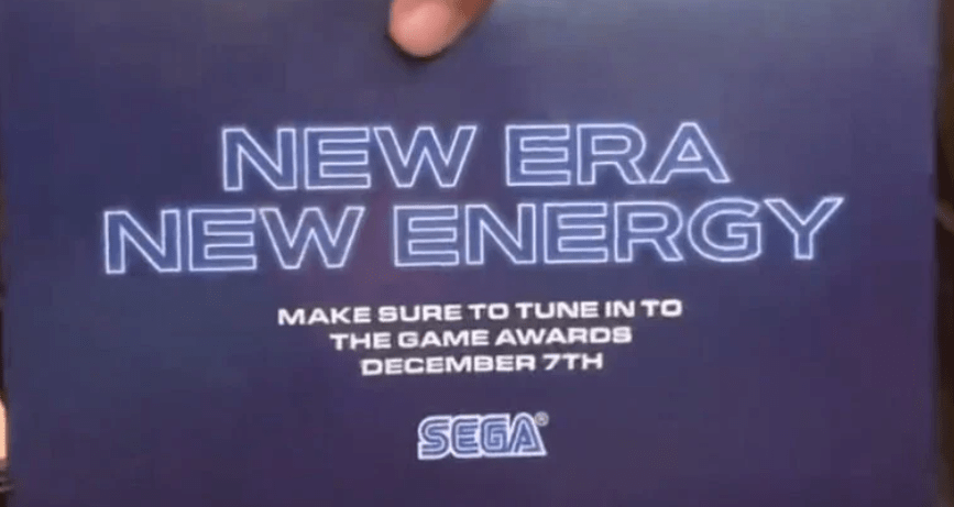 ‘New Era, New Energy’: Sega provoca revelação do Game&nbsp;Awards