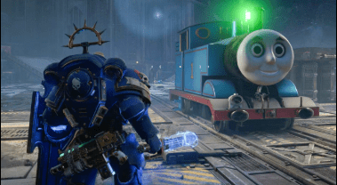 Warhammer 40.000 Space Marine 2 finalmente tem seu mod Thomas the Tank Engine e o imperador certamente ficará&nbsp;satisfeito