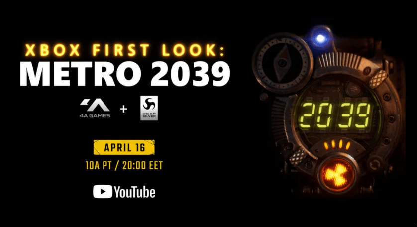 Metro 2039 será revelado esta semana, confirma a 4A&nbsp;Games.