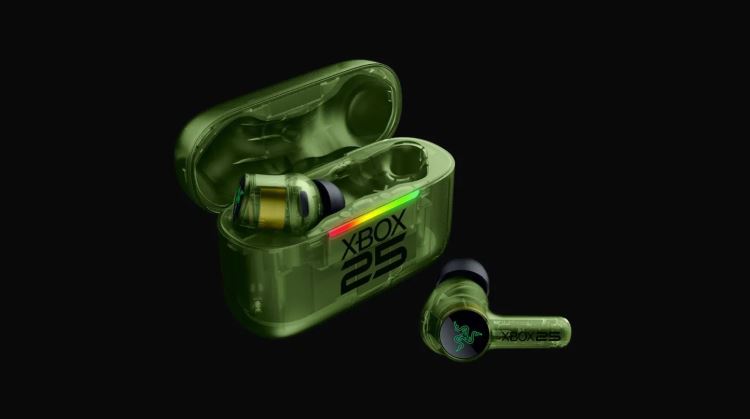 Alguns periféricos da Razer para jogos ganharão opções (ligeiramente diferentes) em verde translúcido para o 25º aniversário do&nbsp;Xbox.