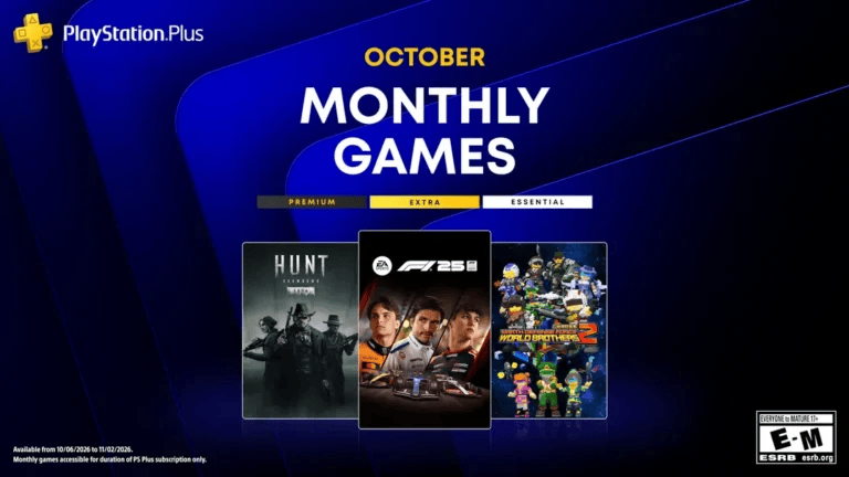 Os jogos “gratuitos” da PlayStation Plus de outubro incluem F1&nbsp;25